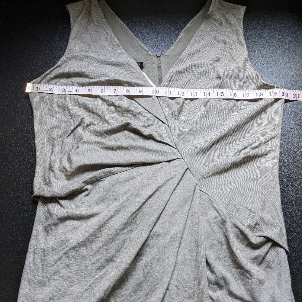 Escada V-Neck Sleeveless Knit Sheath Cactus Dress - Picture 4 of 16